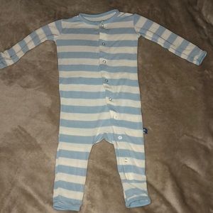 Kickee Pants striped onesie